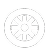Flat tire assistance icon